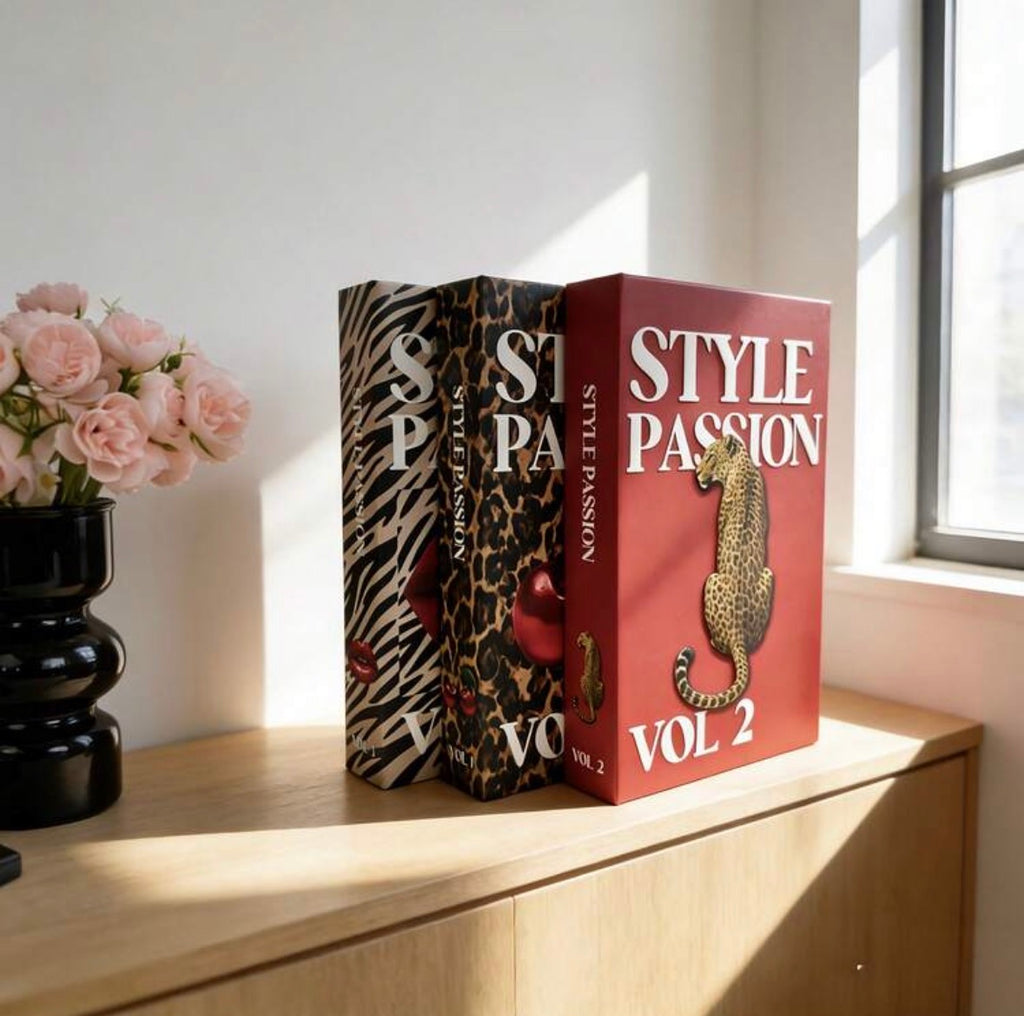 Style passion set - 3 fake decorative books