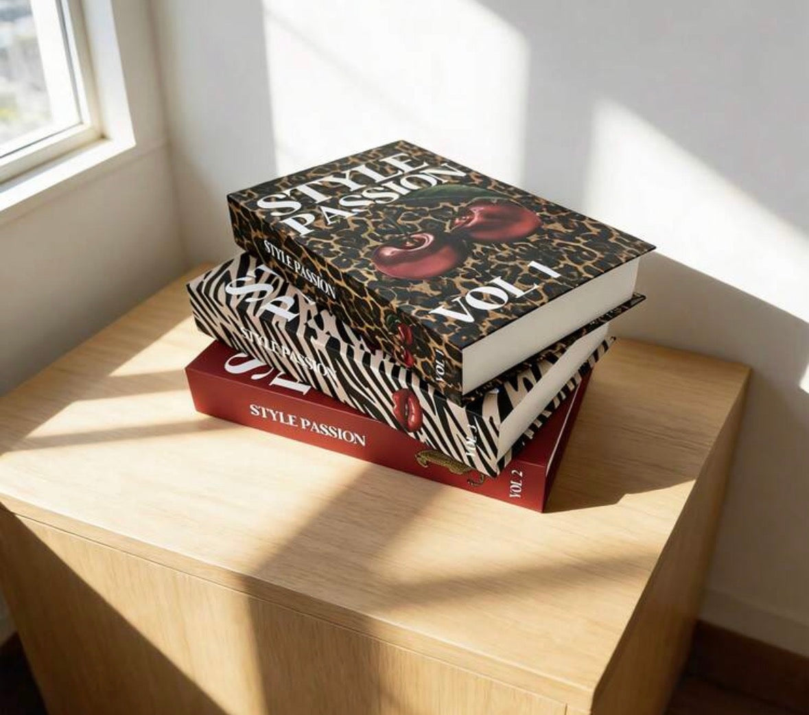 Style passion set - 3 fake decorative books