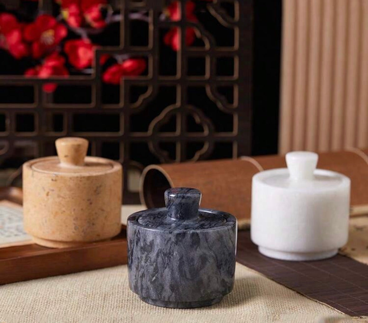 The Artisanal Marble Salt & pepper cellar