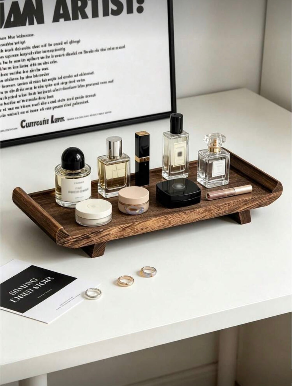 The Kyoto Elevated Wooden Vanity Tray