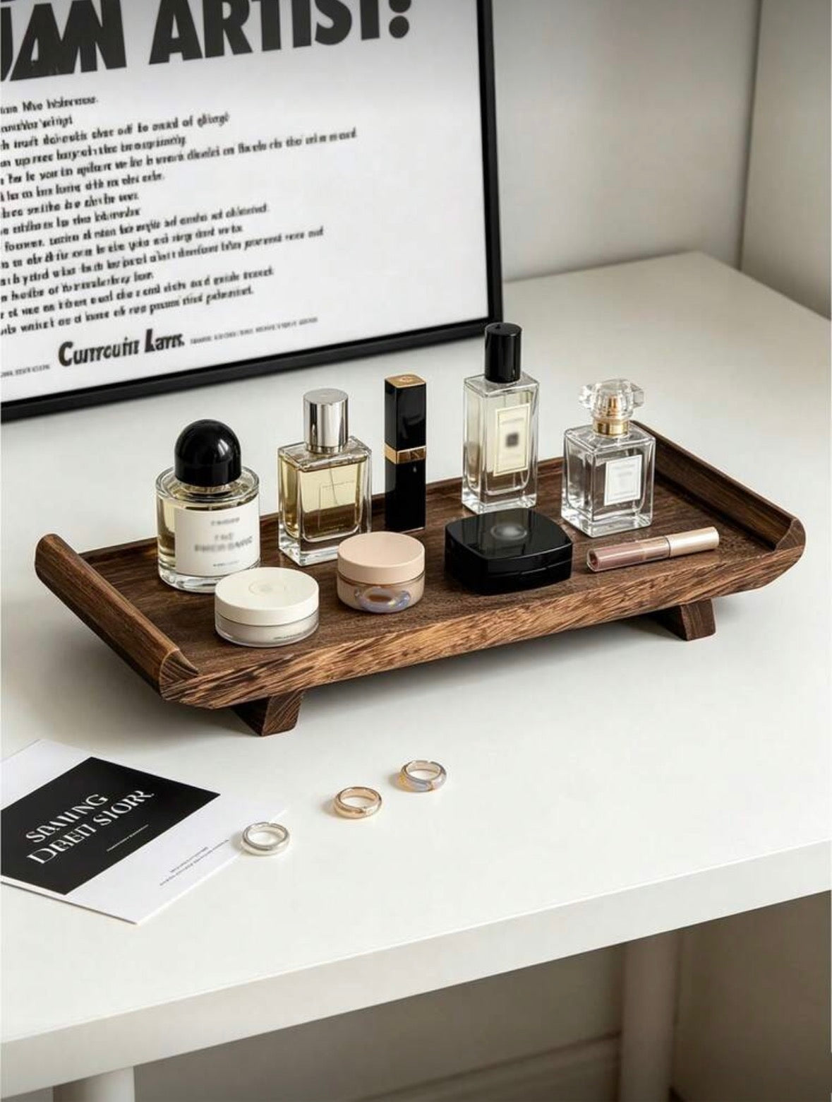 The Kyoto Elevated Wooden Vanity Tray