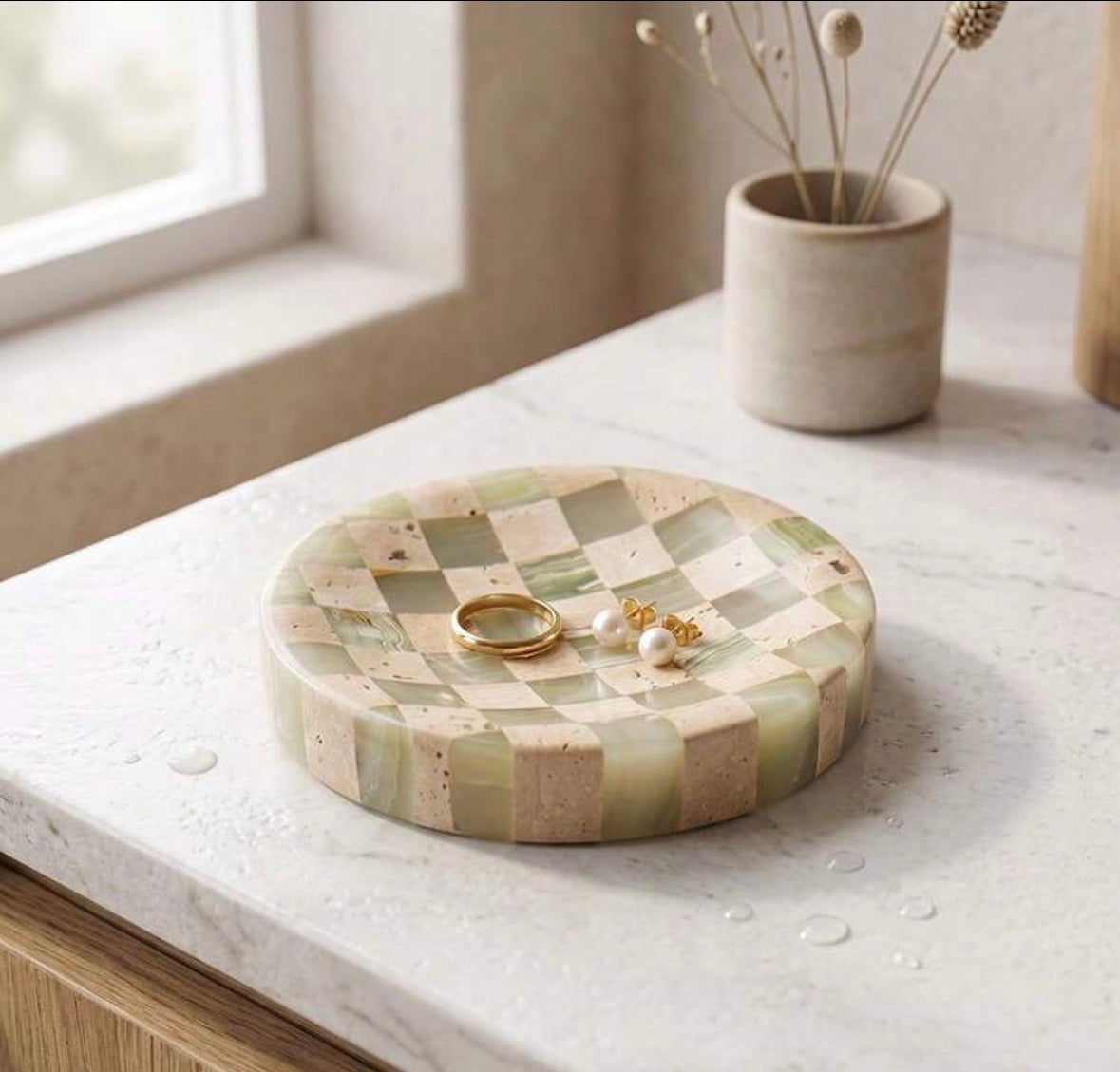 The Checkered Stone Trinket Dish