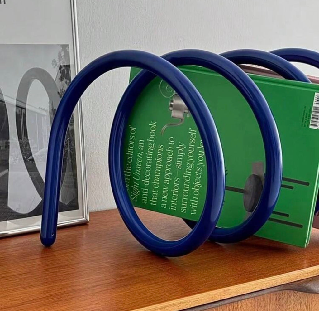 The Cobalt Spiral Book Rack