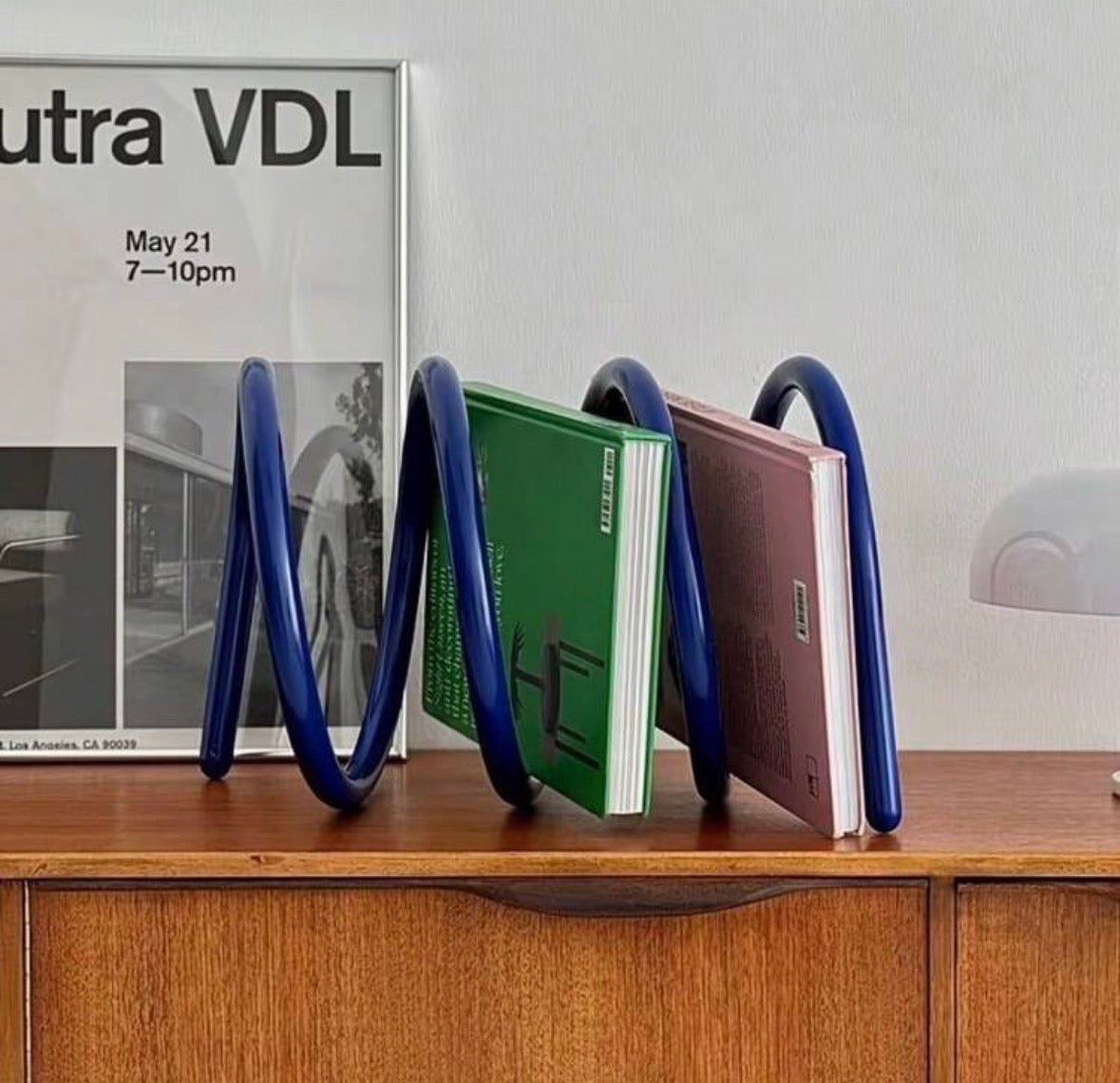 The Cobalt Spiral Book Rack