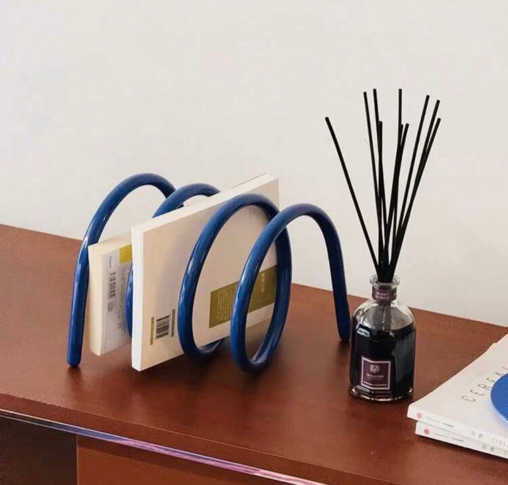 The Cobalt Spiral Book Rack