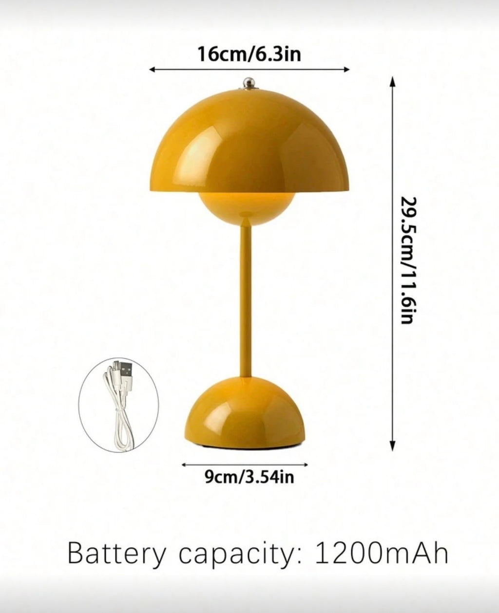 Yellow Mushroom lamp