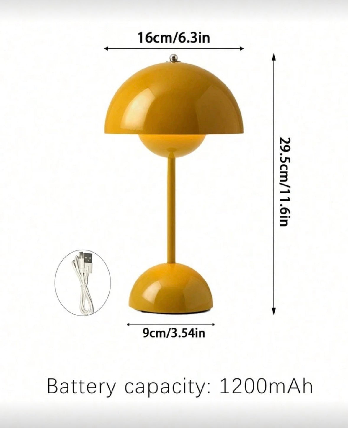 Yellow Mushroom lamp